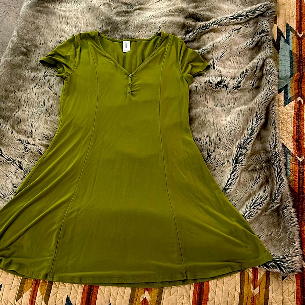 Olive green dress